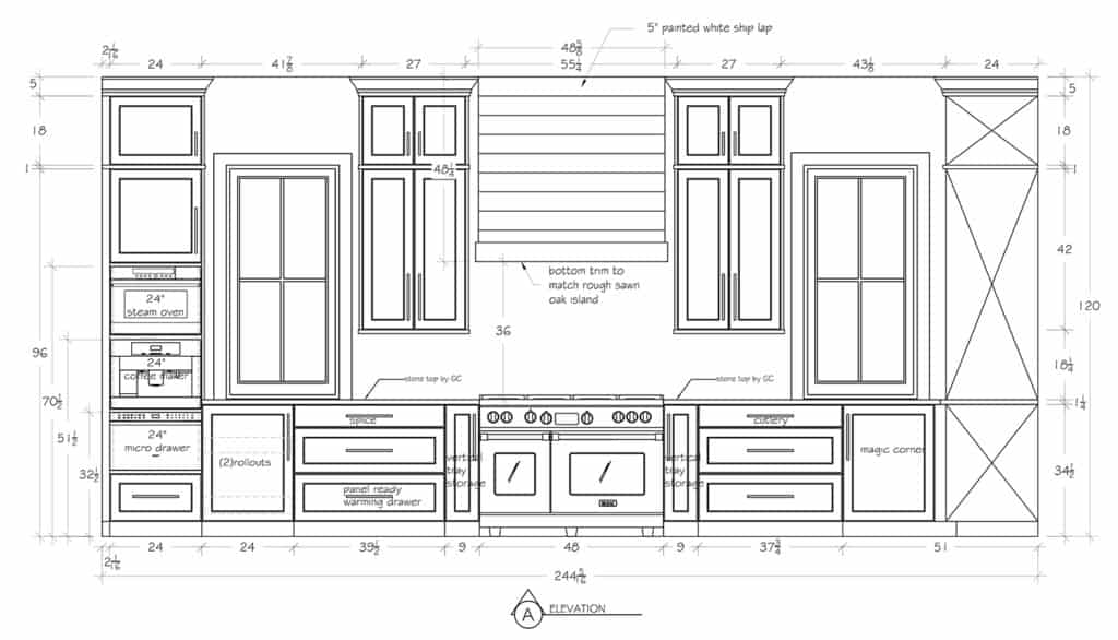 Cabinet Design for the White Shaker Kitchen at Urban Family Farmhouse