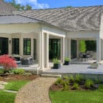 large loggia with screened porch